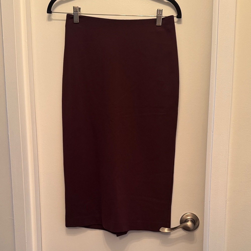 Uniqlo Maroon Red Pencil Skirt